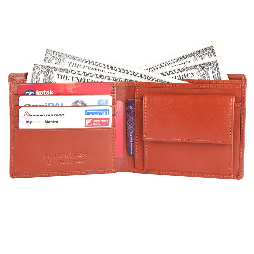Genuine Leather Wallet for Men with Coin Pocket & RFID Protection - Image 2