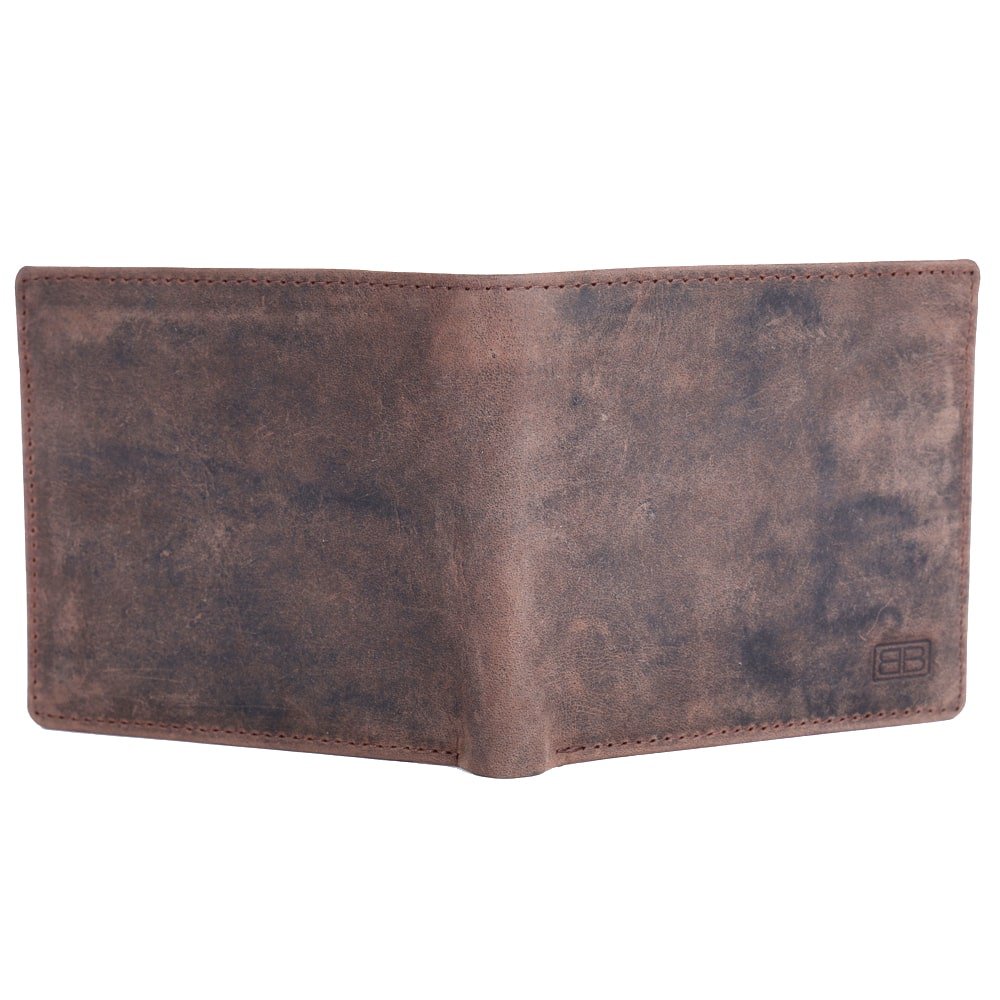 Crazy Horse Leather Wallet for Men – RFID Safe Vintage Bifold Wallet with Coin Pocket - Image 10