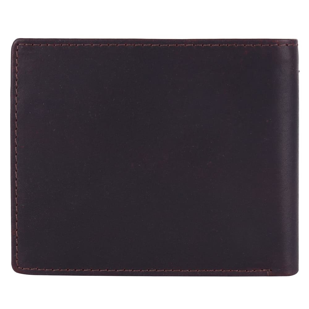 Genuine Leather Wallet for Men with Coin Pocket – Oil Pull Up Brown RFID Safe Bifold Wallet - Image 6
