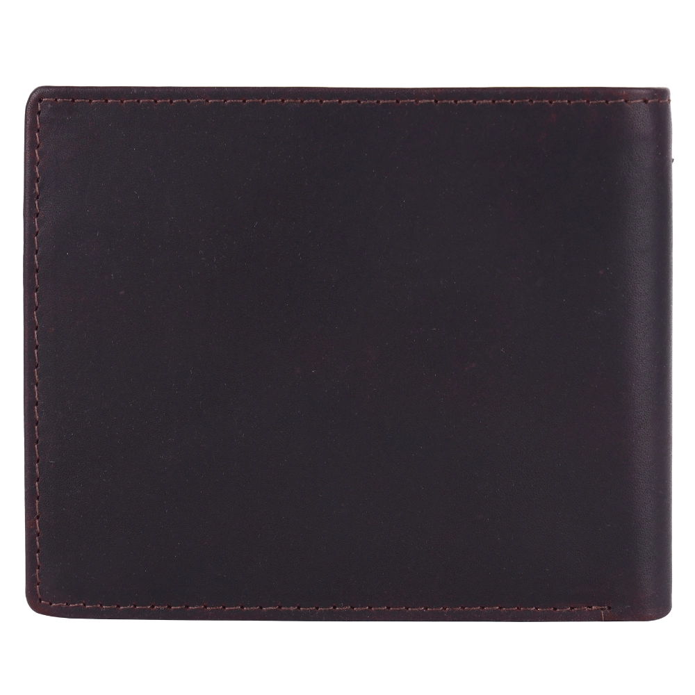 Brooklyn Bridge Genuine Leather Wallet for Men with Coin Pocket – Oil Pull Up Brown RFID Safe Bifold Wallet-BB-MLW-786-CW-FG-OPL-YS-BROWN 1