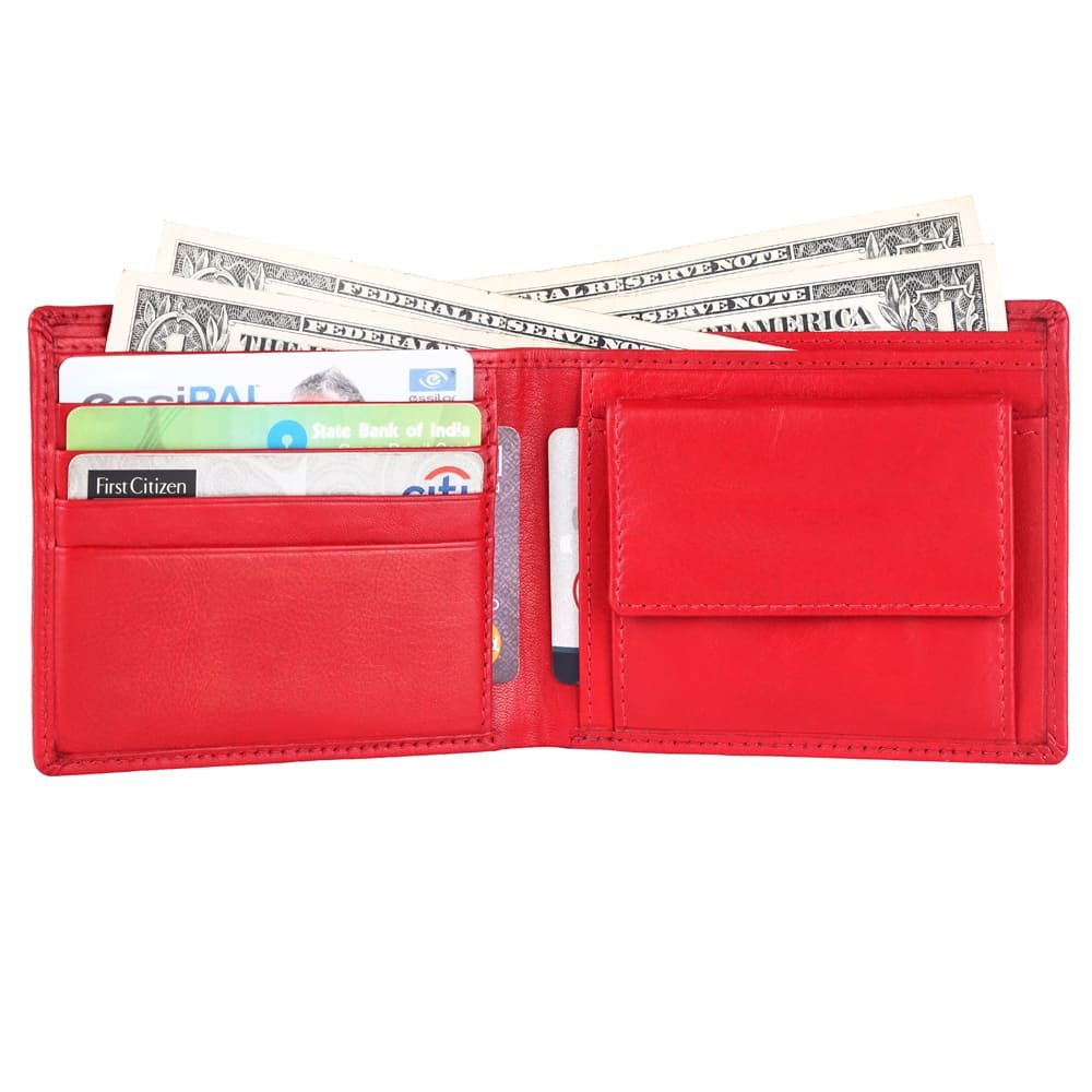 Genuine Nappa Leather Wallet for Men with Coin Pocket & RFID - Image 8