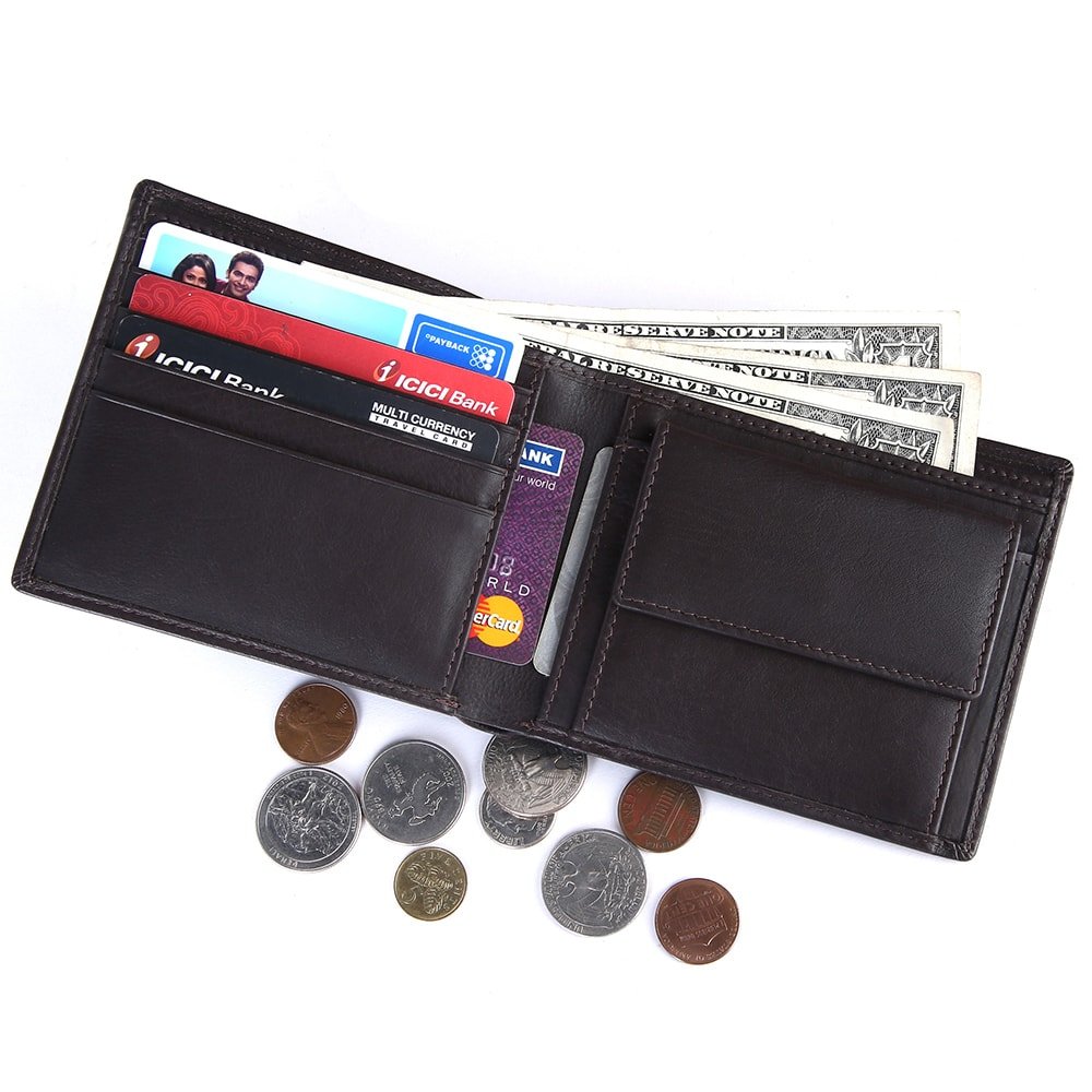 Genuine Nappa Leather Wallet for Men with Coin Pocket & RFID - Image 5