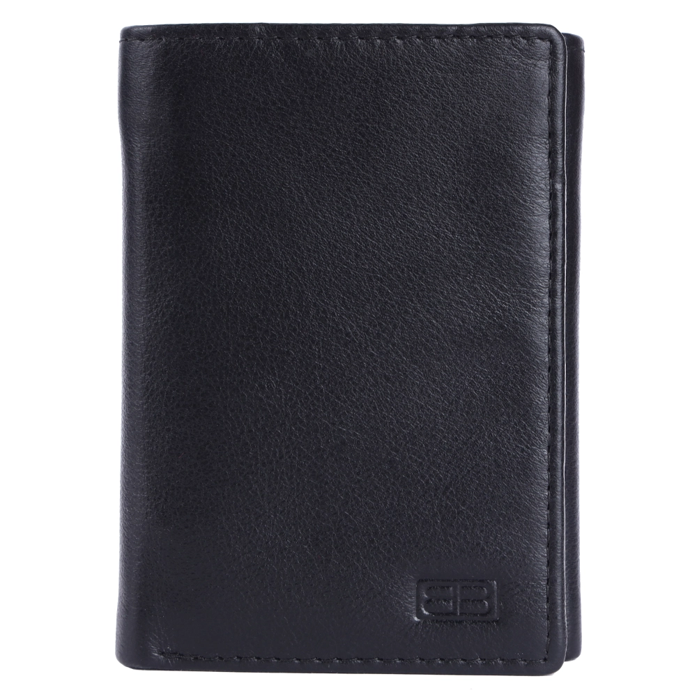Brooklyn Bridge Genuine Leather Trifold Wallet for Men RFID Card Holder Gift Wallet BB-MW-792-CW-FG-NL-YS-BLACK 1