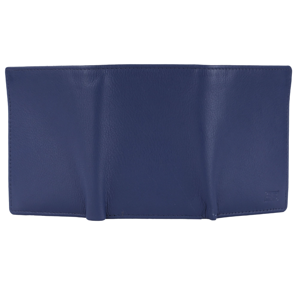 Brooklyn Bridge Genuine Leather Trifold Wallet for Men RFID Card Holder Gift Wallet BB-MW-792-CW-FG-NL-YS-BLUE 1