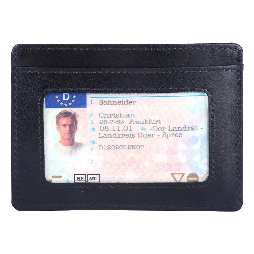 Brooklyn Bridge Genuine Leather Slim Wallet for Men – Carbon Fiber RFID Minimalist Front Pocket Card Holder-BB-CH-789-CW-FG-ITL-YS-BLUE 1