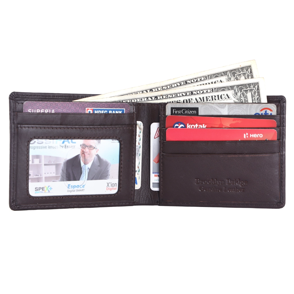 RFID Protected Genuine Leather Wallet for Men | Bifold - Image 4