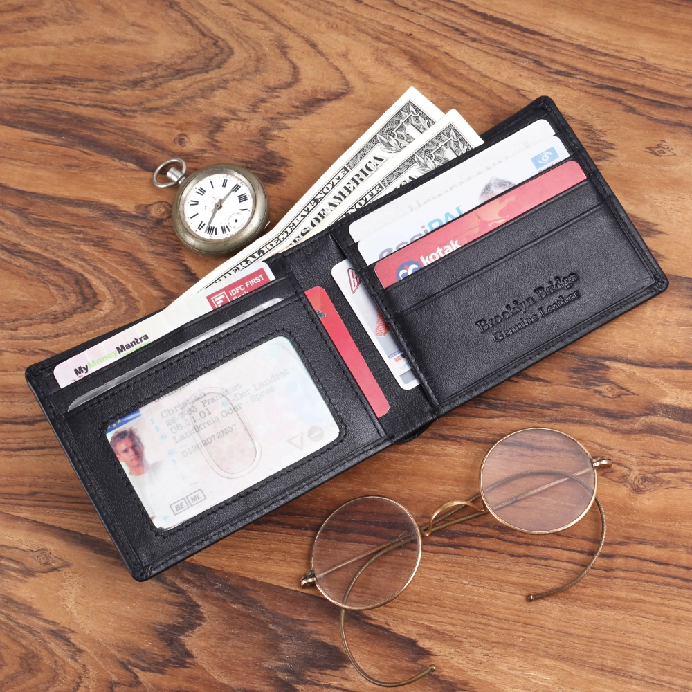RFID Protected Genuine Leather Wallet for Men | Bifold