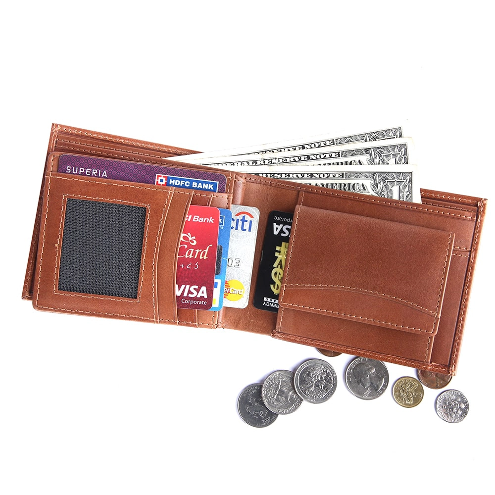 RFID Protected Genuine Leather Wallet for Men | Slim Bifold Card Holder Wallet - Image 3