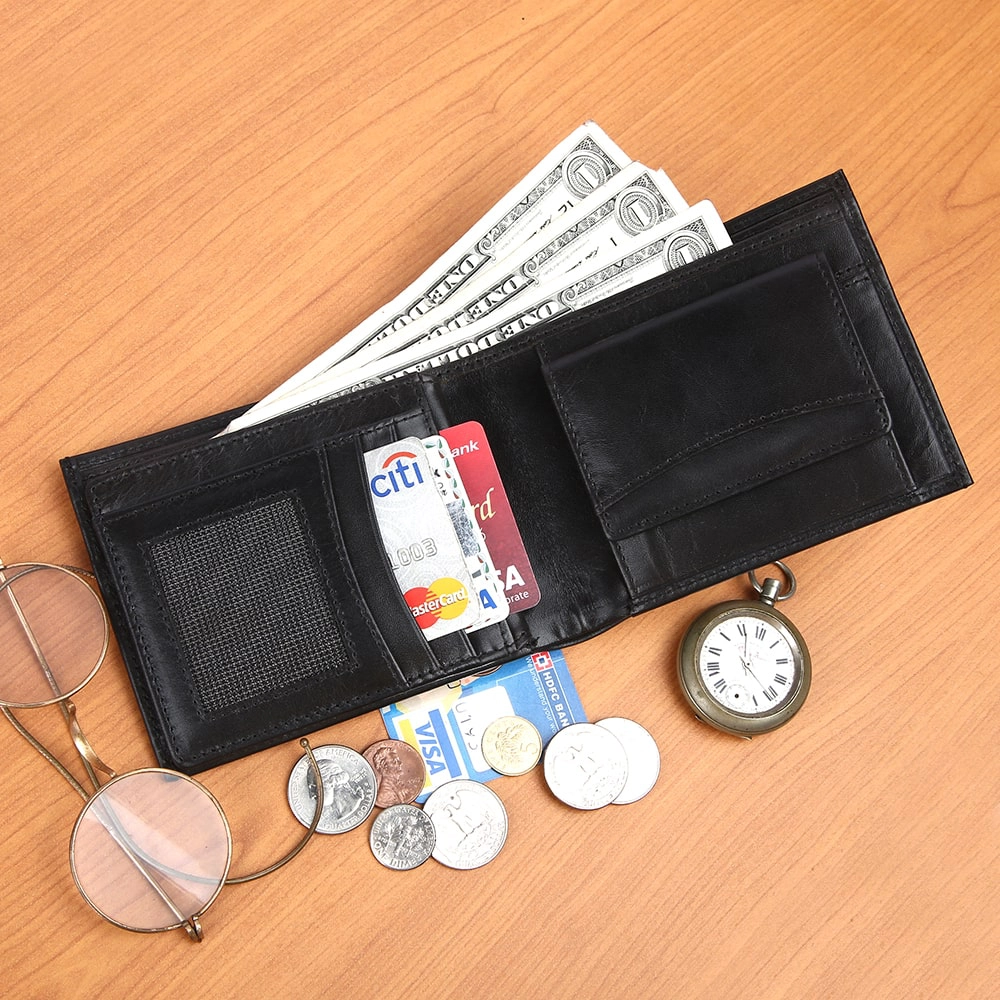 RFID Protected Genuine Leather Wallet for Men | Slim Bifold Card Holder Wallet - Image 7