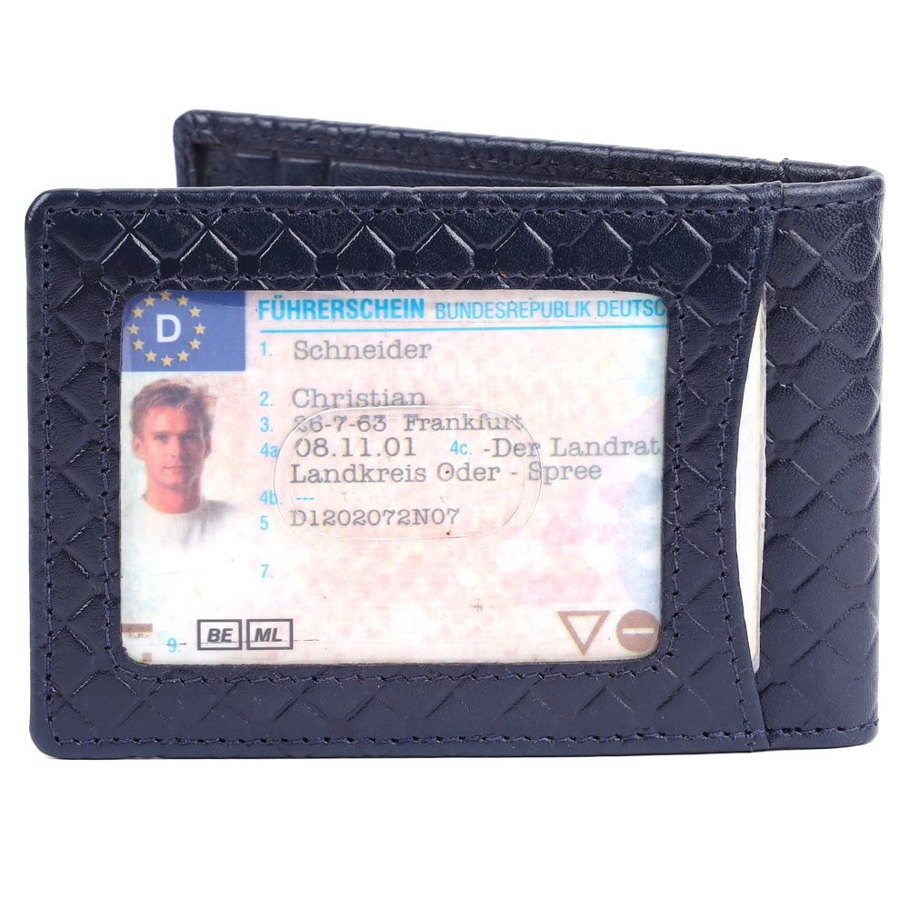 Slim RFID Money Clip Wallet | Leather Card Holder for Men - Image 4