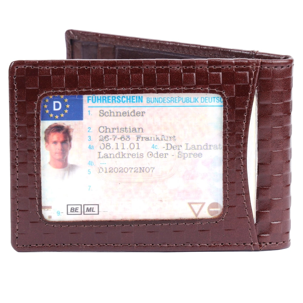 RFID Protected Leather Money Clip Wallet for Men - Image 16