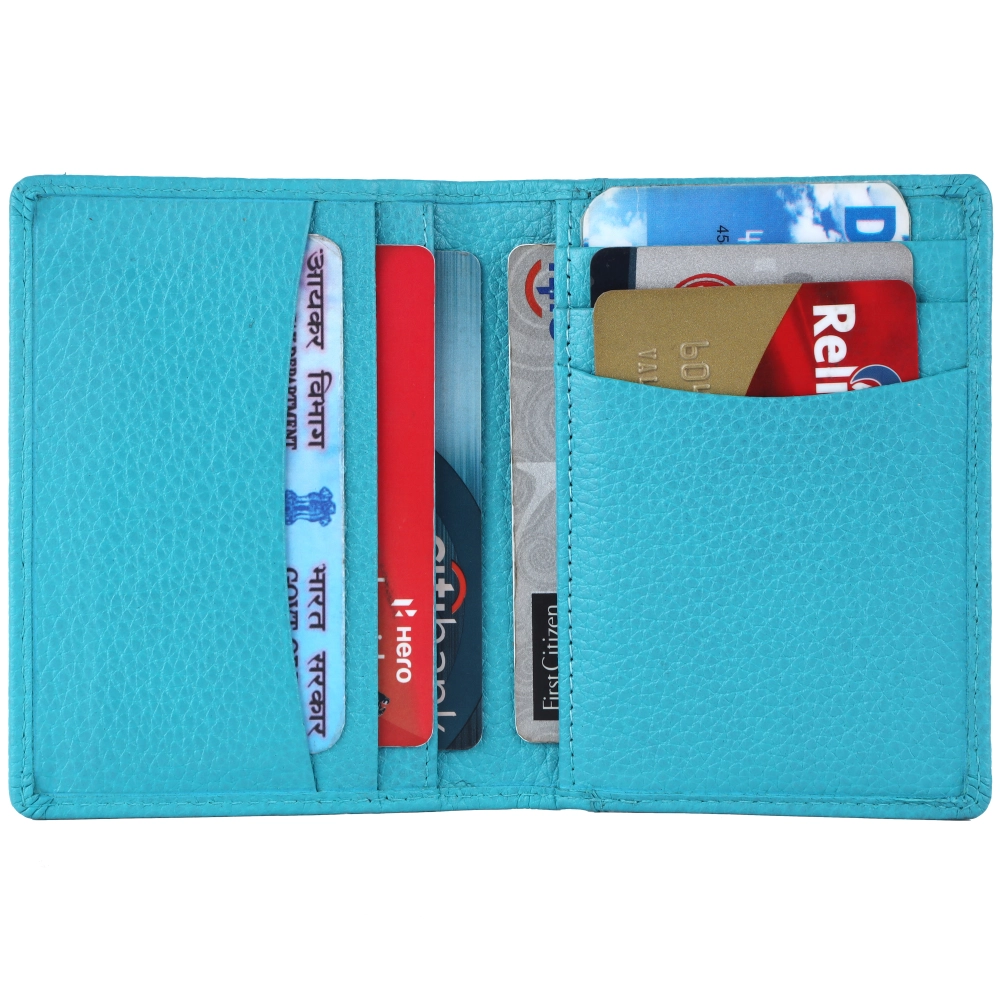 RFID Protected Genuine Leather Card Holder Wallet - Image 26
