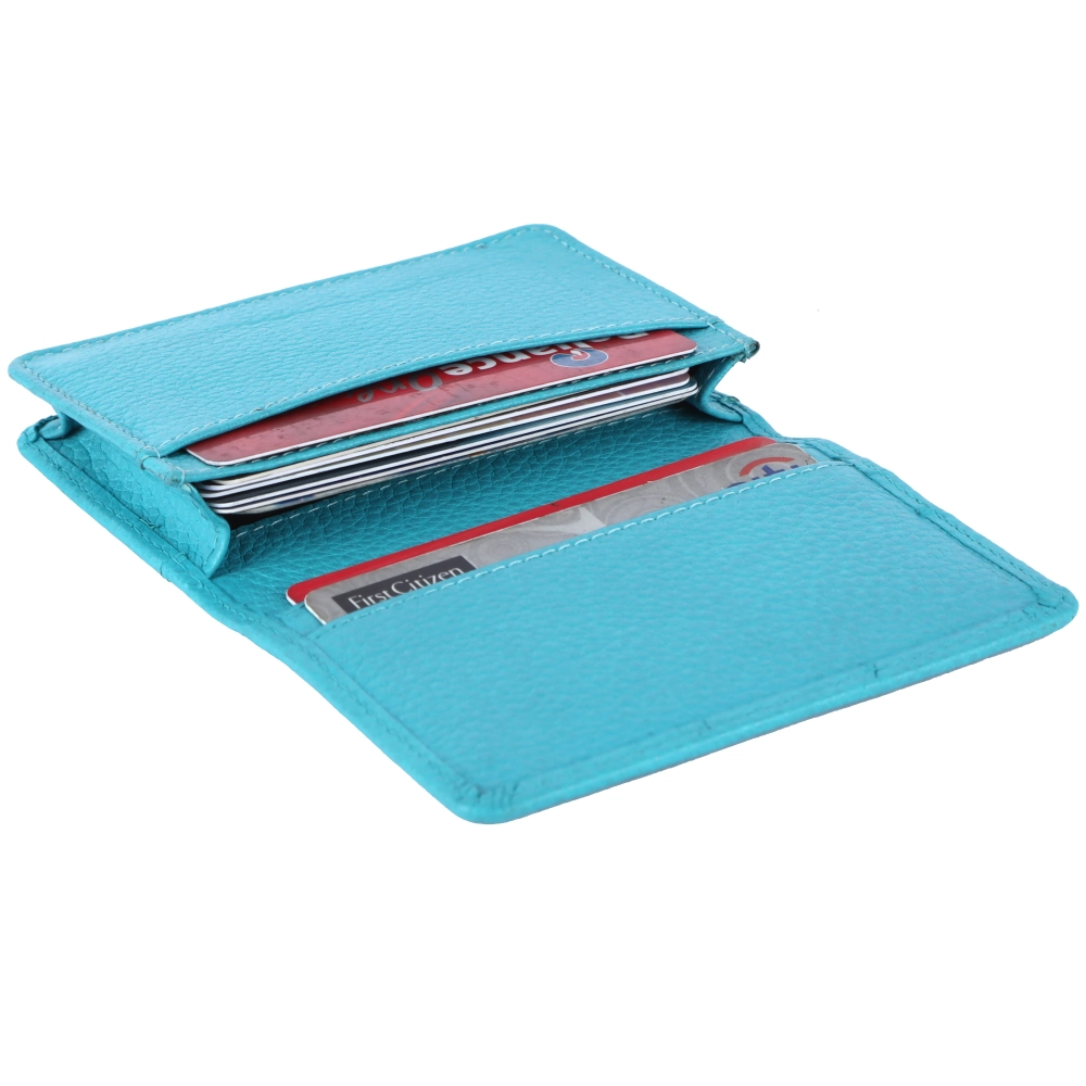 Premium RFID Protected Leather Card Holder Slim Wallet - Image 7