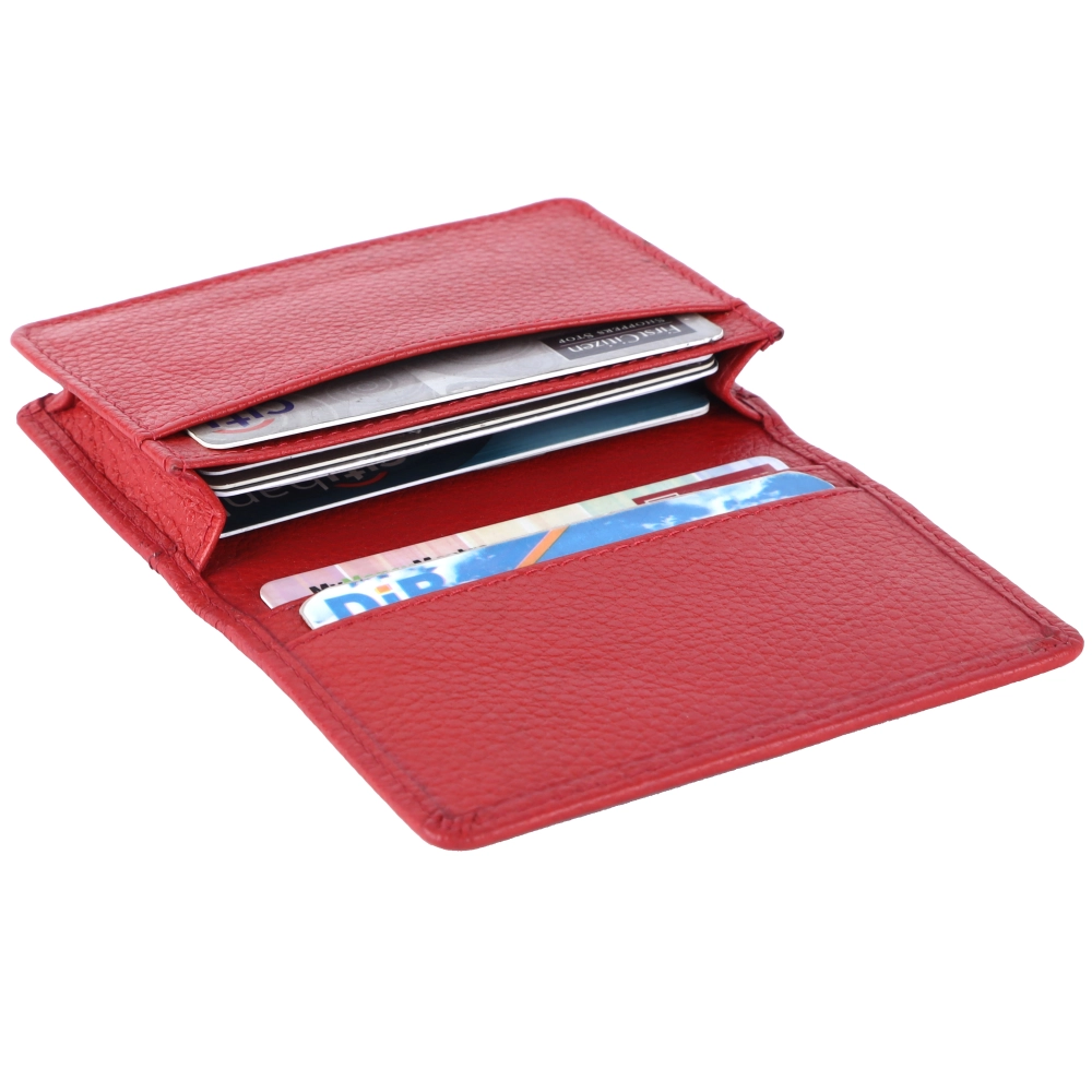 Premium RFID Protected Leather Card Holder Slim Wallet - Image 43