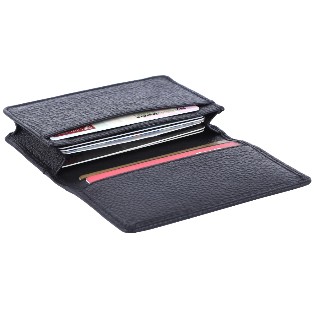 Premium RFID Protected Leather Card Holder Slim Wallet - Image 3
