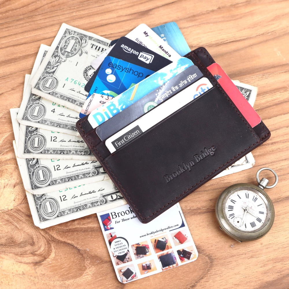 RFID Protected Card Holder Wallet | Slim Secure Card Case