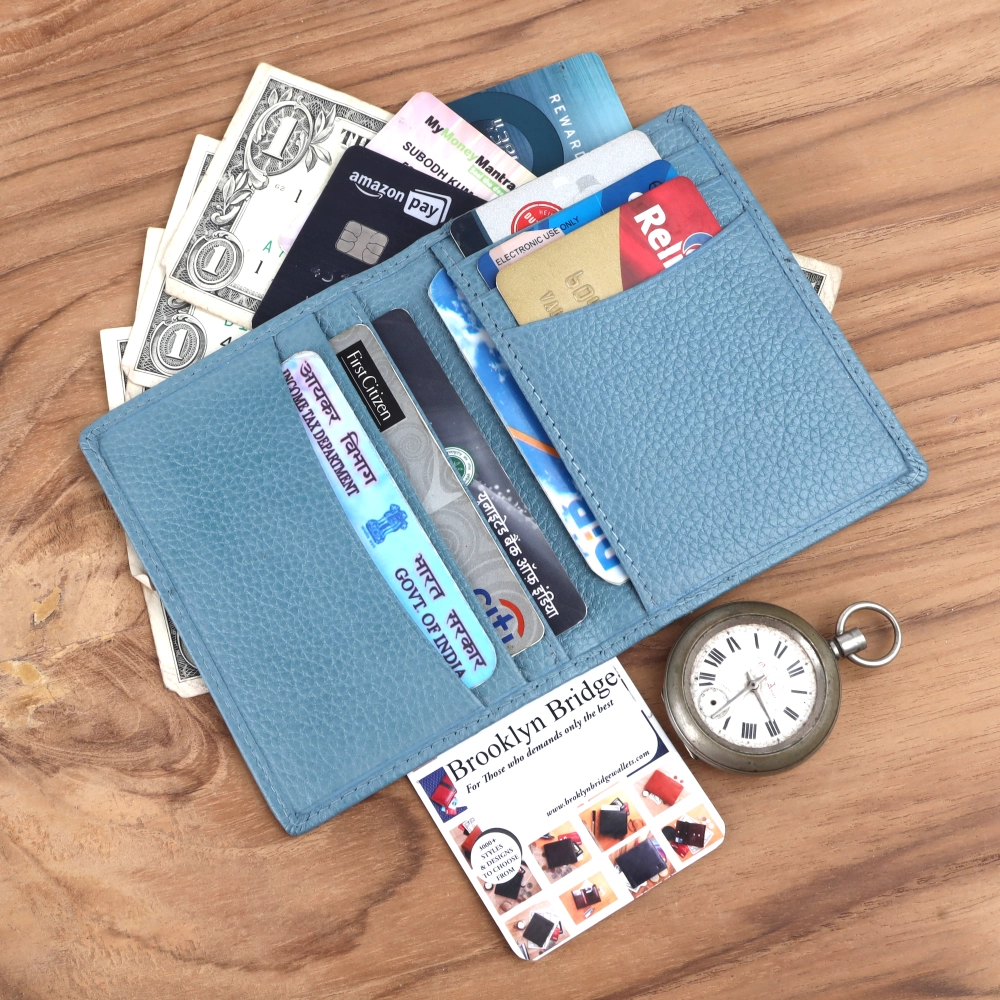 RFID Protected Genuine Leather Card Holder Wallet - Image 28