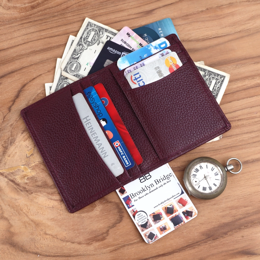 RFID Protected Genuine Leather Card Holder Wallet