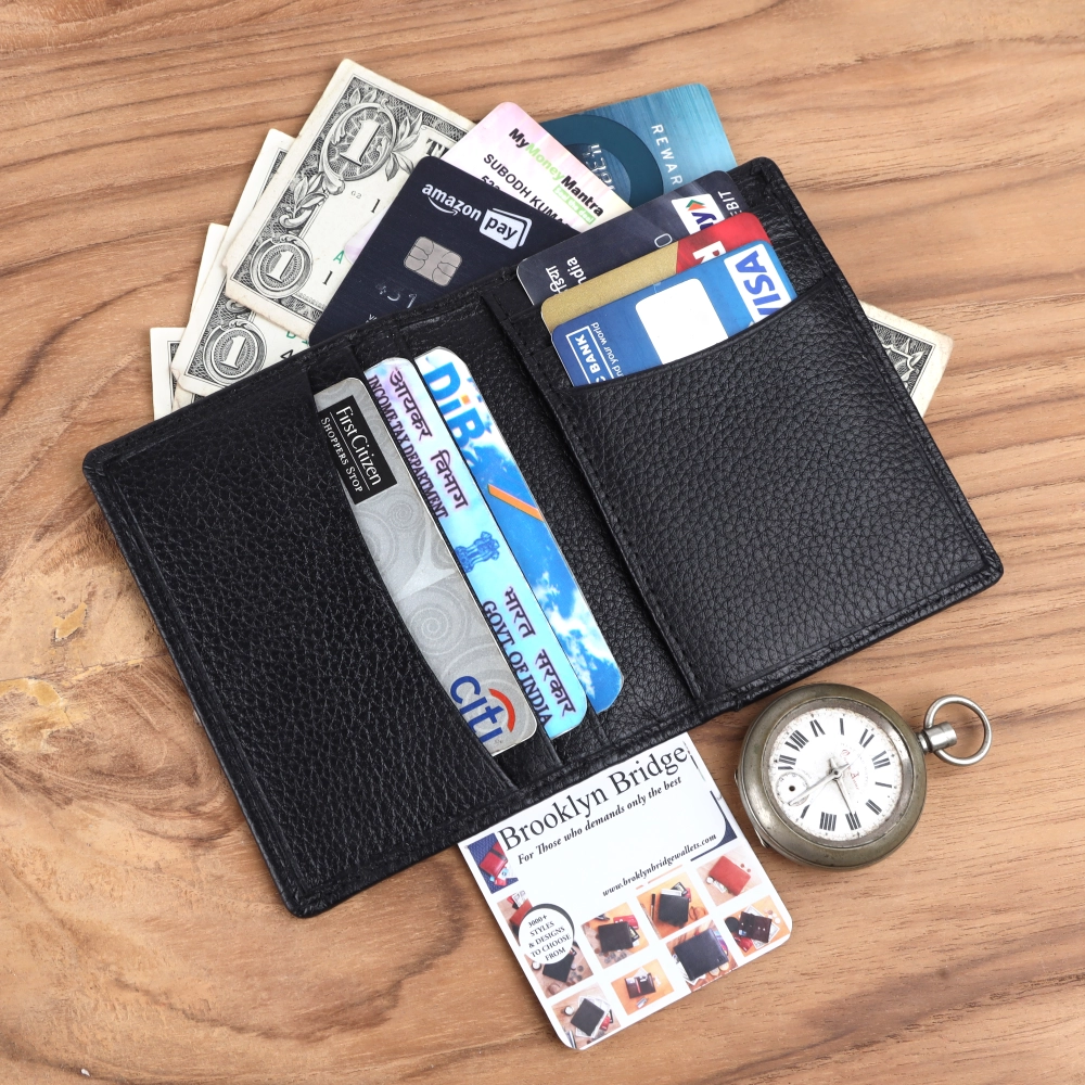 RFID Protected Genuine Leather Card Holder Wallet - Image 36