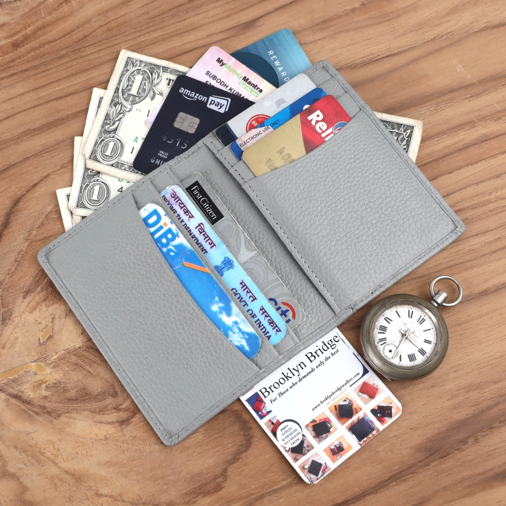 RFID Protected Genuine Leather Card Holder Wallet - Image 9
