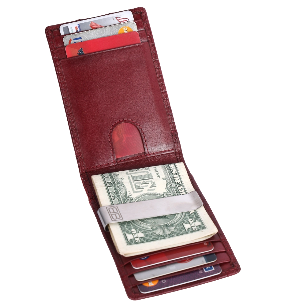 Leather RFID Protected Money Clip Wallet | Front Pocket - Image 13