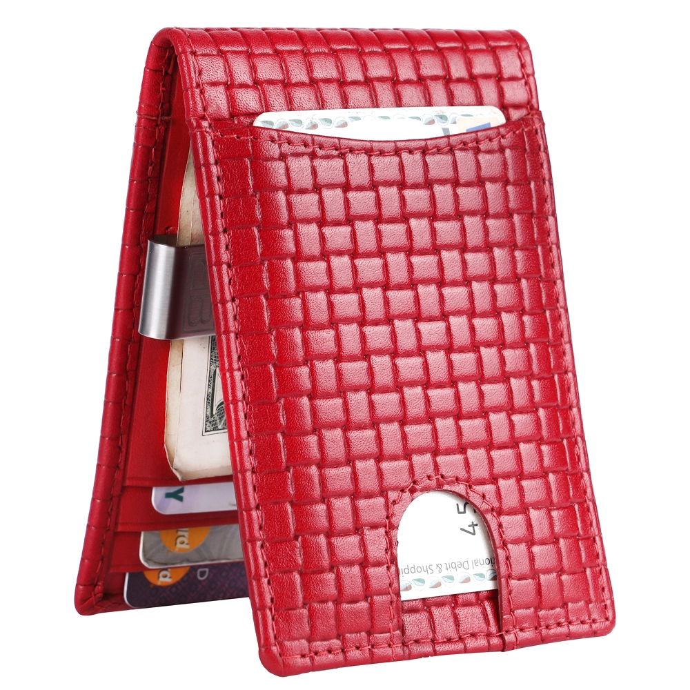 Leather RFID Protected Money Clip Wallet | Front Pocket - Image 7