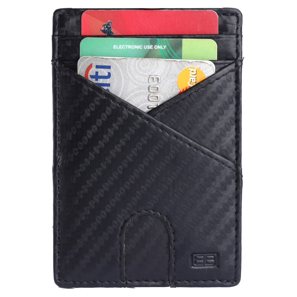 Minimalist RFID Protected Card Holder with Metal Clip - Image 3