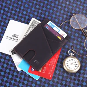 Slim RFID Card Holder Wallet | Leather Credit Card Case
