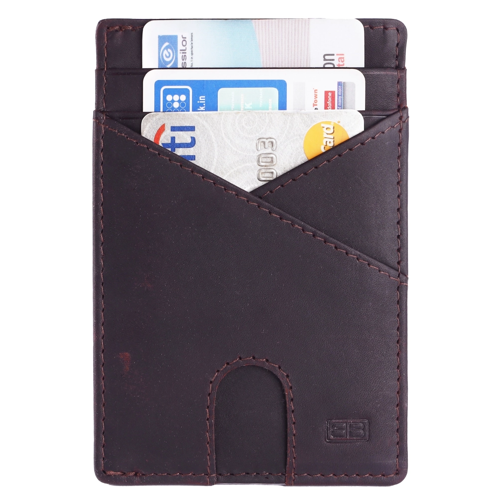 Slim RFID Card Holder Wallet | Leather Credit Card Case - Image 2
