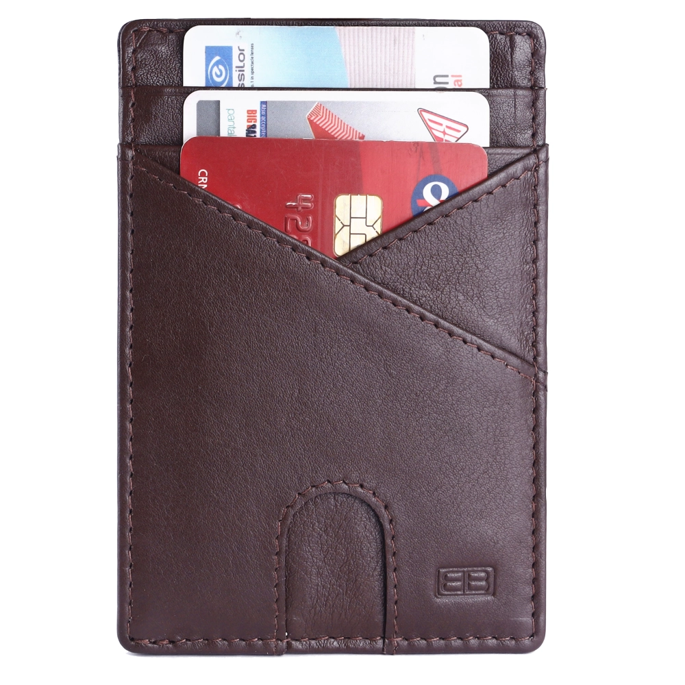RFID Blocking Leather Card Holder Wallet for Men and Women - Image 2
