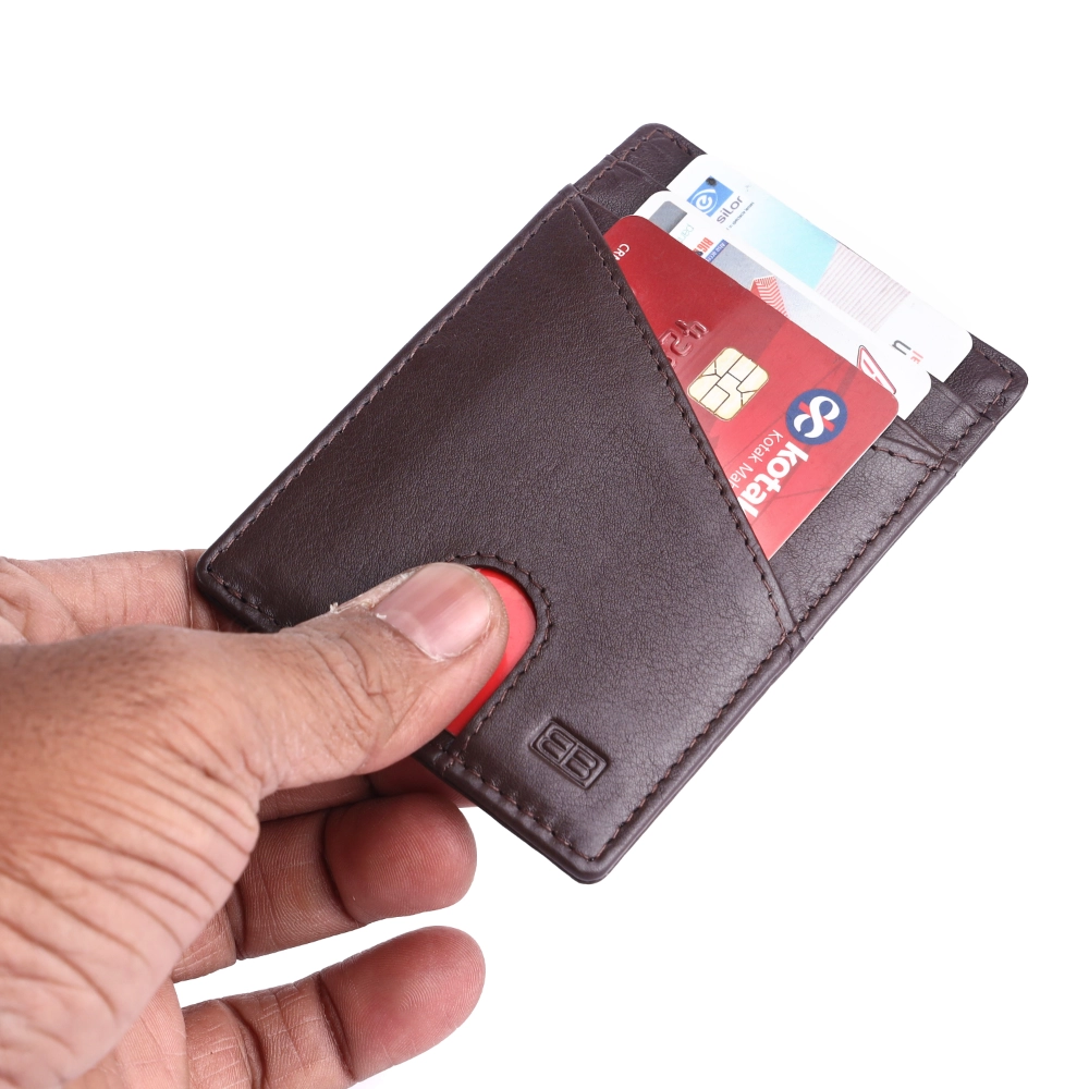 RFID Blocking Leather Card Holder Wallet for Men and Women - Image 4