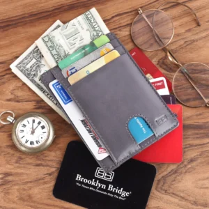 RFID Protected Genuine Leather Card Holder for Daily Use