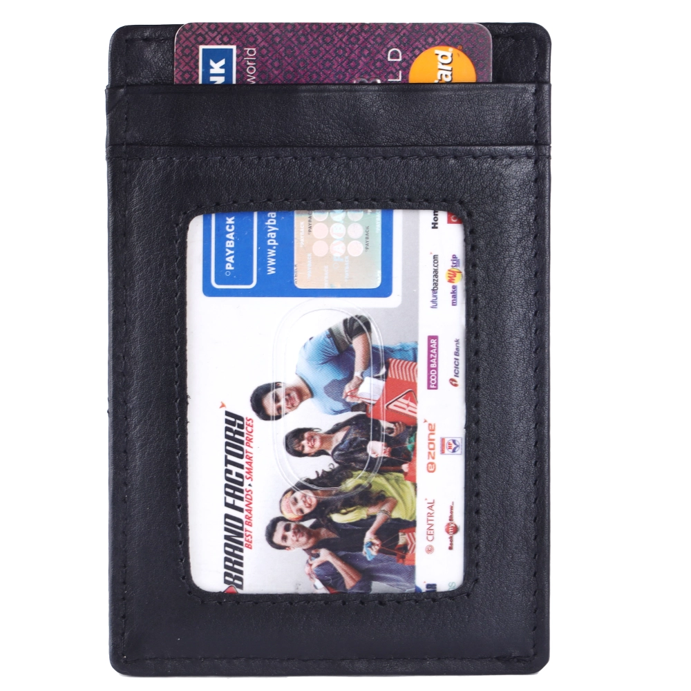 RFID Blocking Card Holder Wallet with Metal Money Clip - Image 8