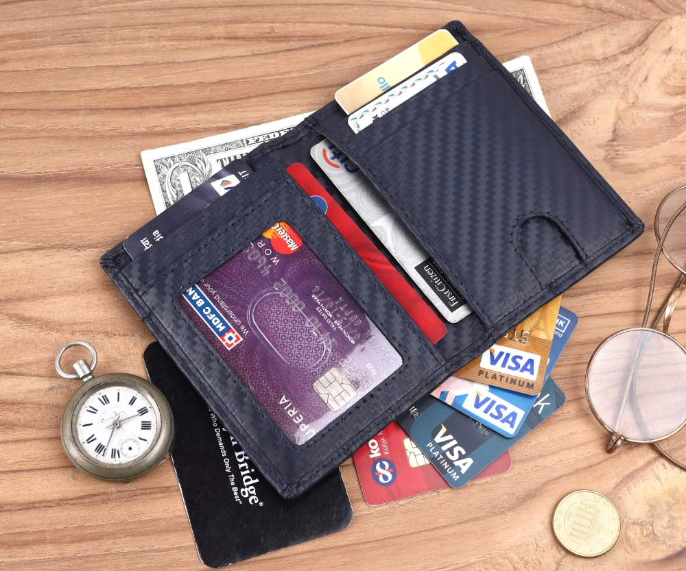 RFID Protected Pull Strap Card Holder Wallet for Secure Access - Image 12