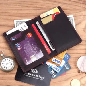 RFID Protected Pull Strap Wallet for Cards & Cash