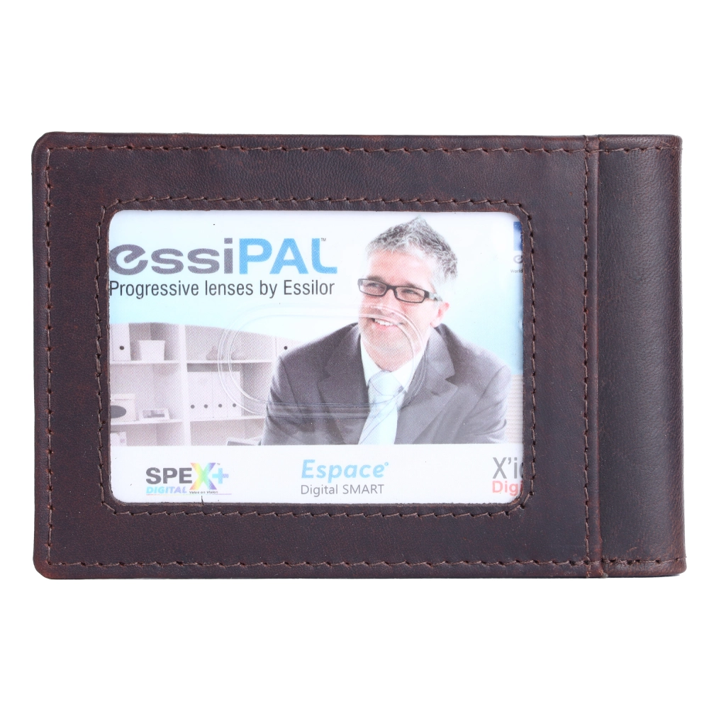 RFID Protected Money Clip Wallet with ID Window for Men - Image 7