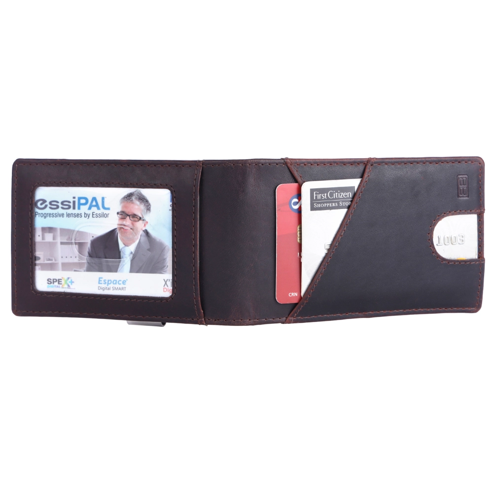 RFID Protected Money Clip Wallet with ID Window for Men - Image 5