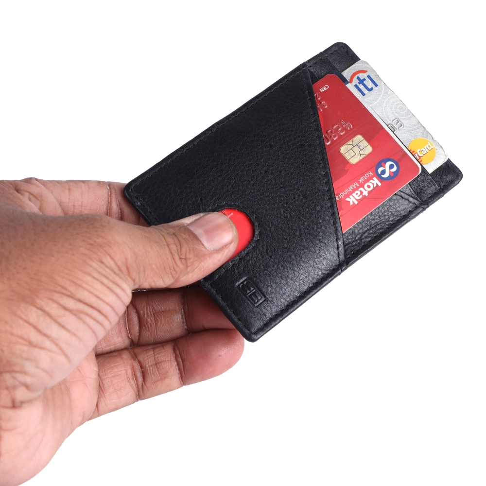 RFID Blocking Leather Card Holder Wallet for Men and Women - Image 8