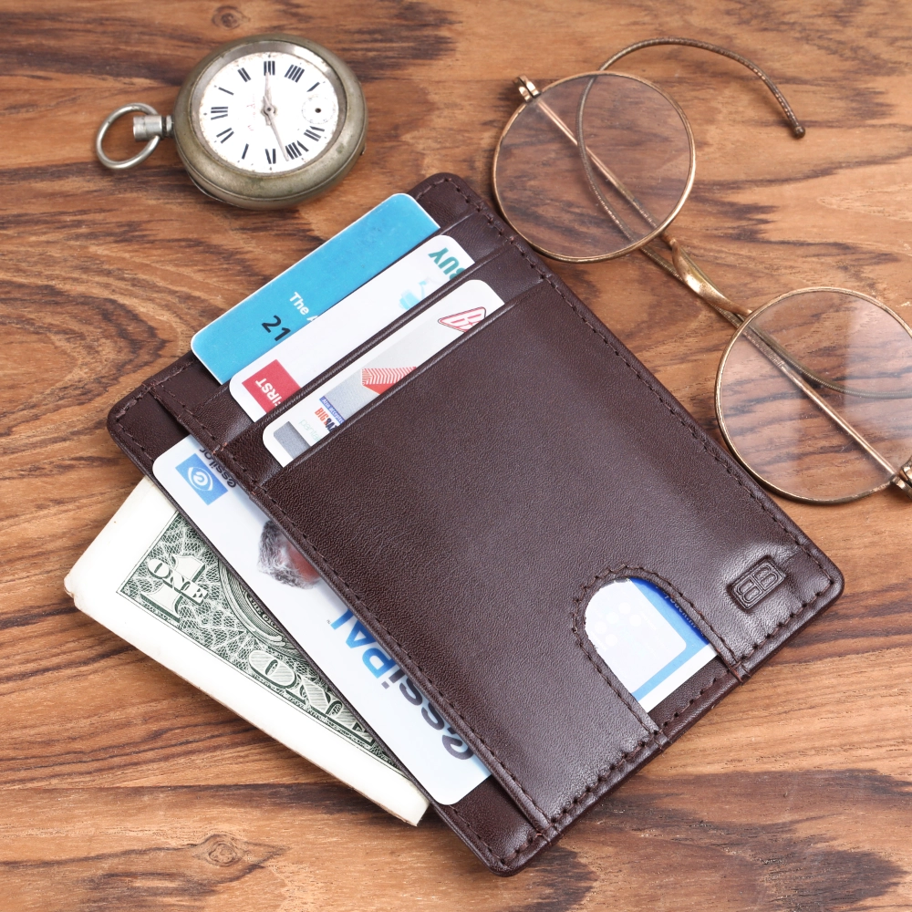 RFID Protected Genuine Leather Card Holder for Daily Use - Image 13