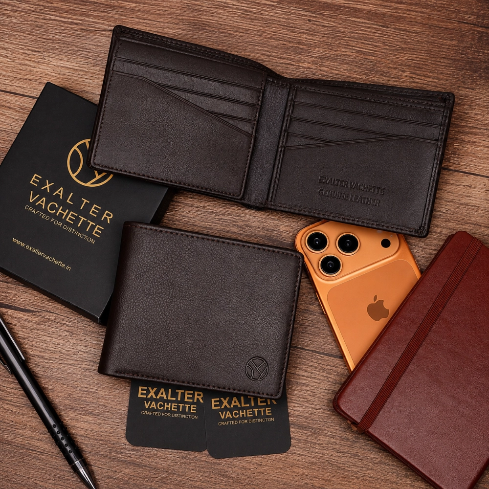 Slim RFID Protected Wallet with ID Window and Card Slots - Image 6