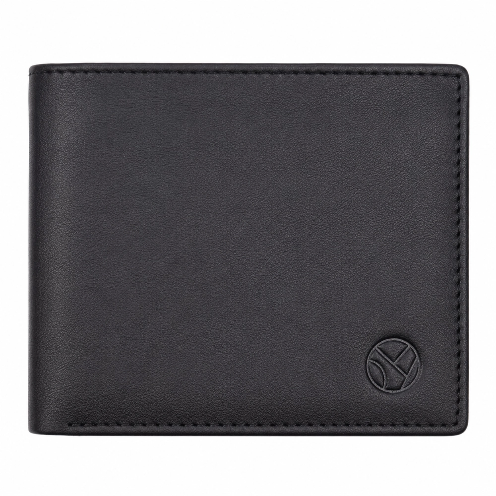 Slim RFID Protected Wallet with ID Window and Card Slots - Image 2