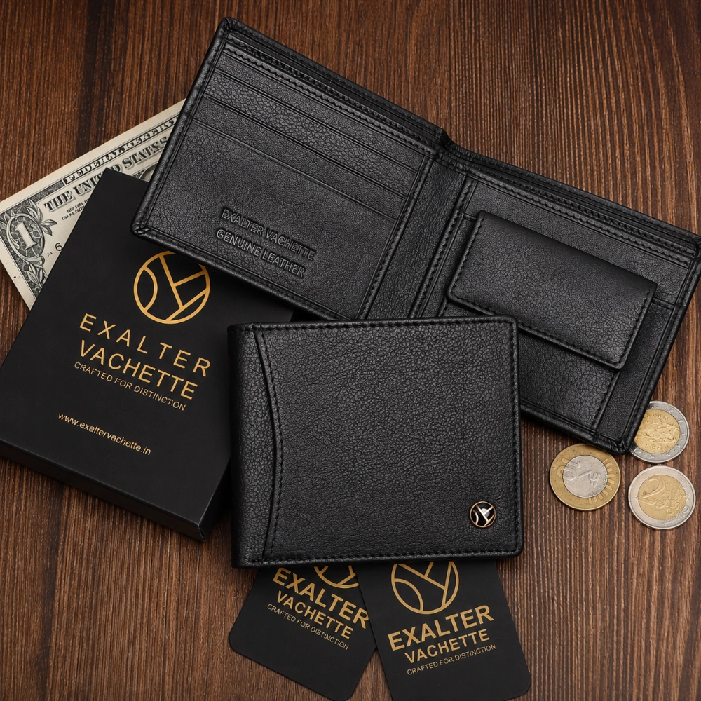 RFID Protected Bifold Wallet for Men with Coin Pocket - Image 5