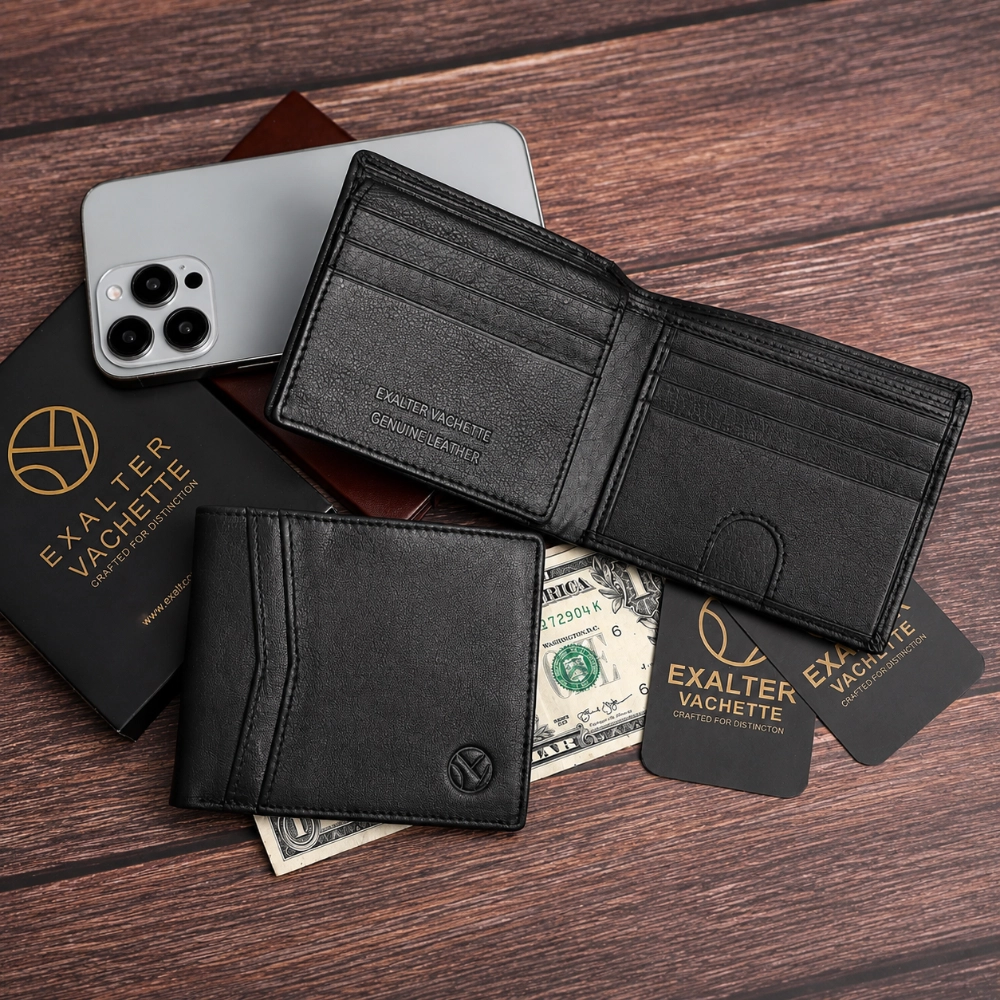 Slim RFID Blocking Wallet for Men with ID Window Slot - Image 6